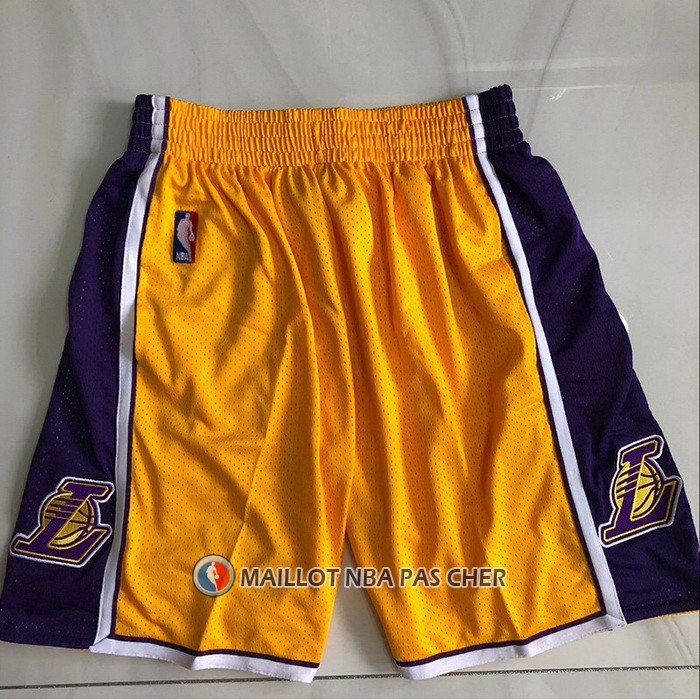 Short Los Angeles Lakers Mitchell & Ness 2009-10 Jaune